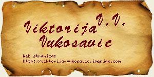 Viktorija Vukosavić vizit kartica